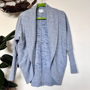 Wilfred Oversized Cocoon Light Blue Open Front Cardigan